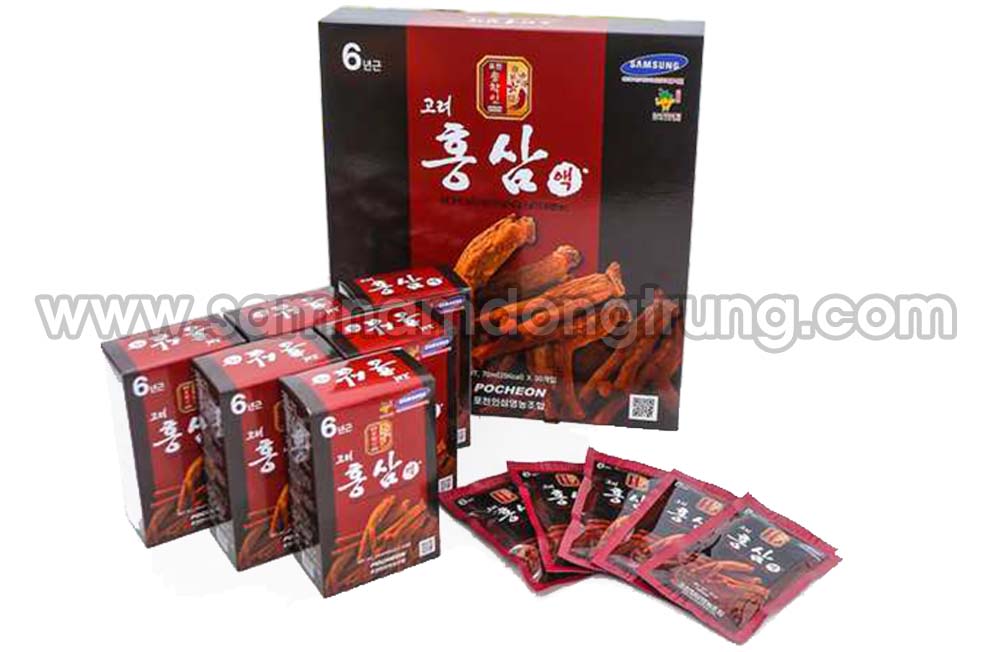 Hong sam pocheon 30 goi hinh 1 - TINH CHẤT HỒNG SÂM HỘP 30 GÓI