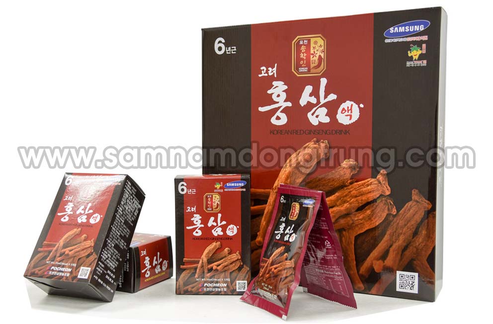 Hong sam pocheon 30 goi hinh 2 - TINH CHẤT HỒNG SÂM HỘP 30 GÓI