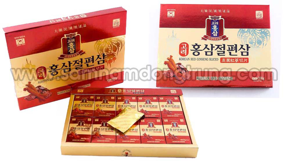 Sam lat tam mat ong Korean Red Ginseng hinh 1 - SÂM LÁT TẨM MẬT ONG KOREAN RED GINSENG